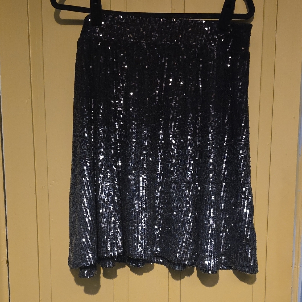 Torrid Sparkling Black Mini Skirt